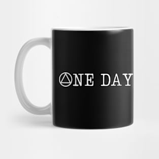 One Day At A Time Typewriter Mug